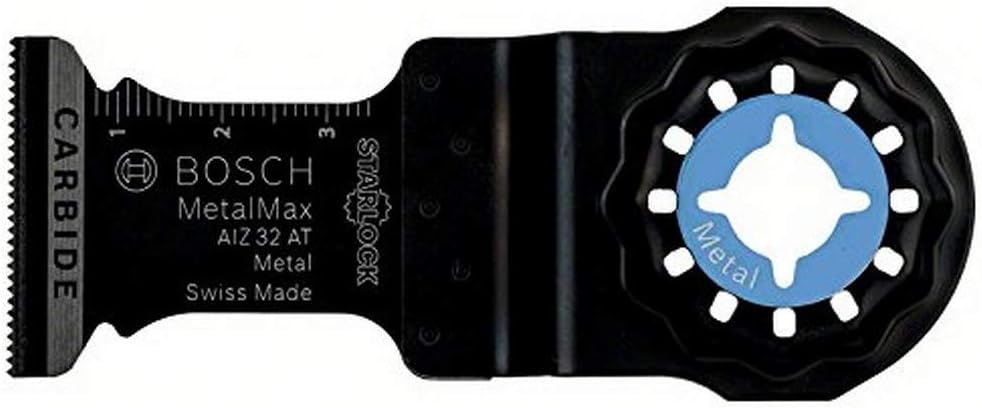 Bosch Accessories Karbid Tauchsägeblatt Metall für Multifunktionswerkzeuge Starlock (AIZ 32 AT)