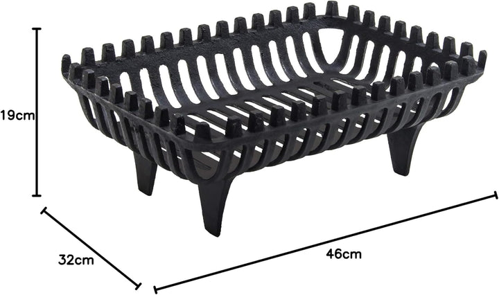 Fire Vida Holzkorb aus Gusseisen, gross, 45,7 cm, 45,7 cm