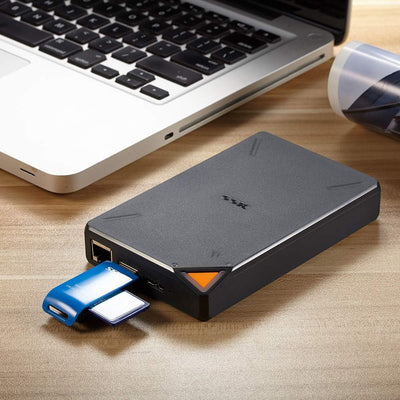 SSK Portable External Wireless NAS Hard Drive 1TB Personal Cloud Smart Storage with Own WiFi Hotspot