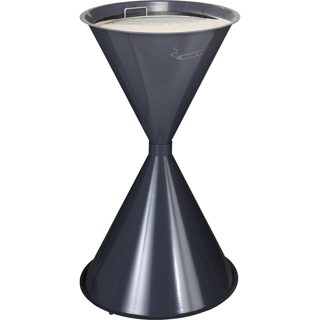 VAR | Kegelascher aus Metall | Stahlblech | pulVErbeschichtet | Graphit