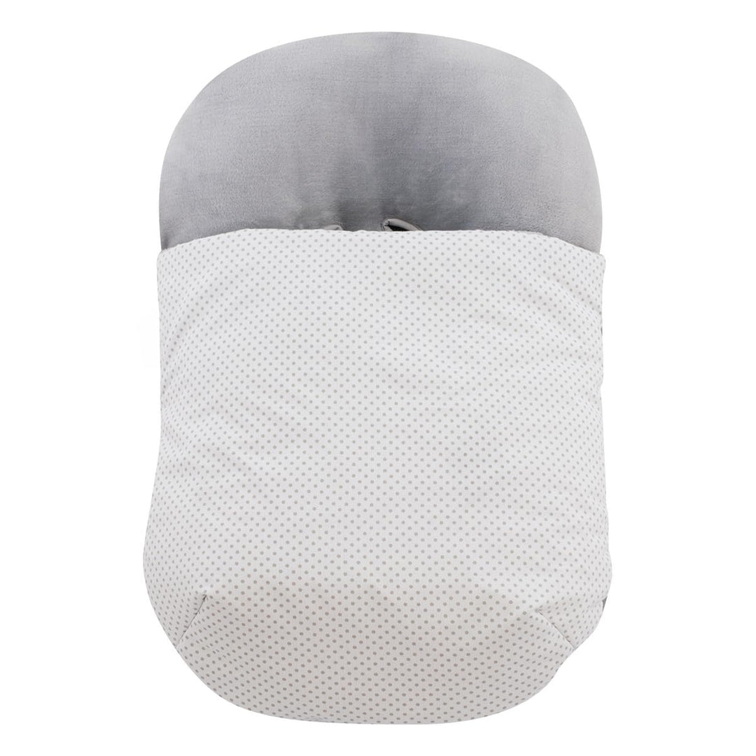 JYOKO KIDS Universal Winterfusssack für Babyschale Babyschale (Fleece, Grey Dots) Grey Dots Fleece,