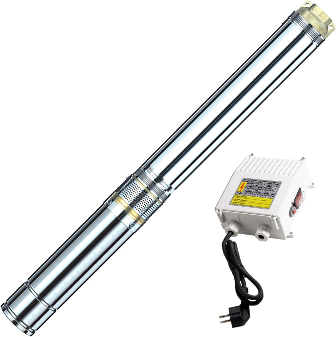 4Zoll -BRUNNENPUMPE TIEFBRUNNENPUMPE TAUCHDRUCKPUMPE TAUCHPUMPE GARTENPUMPE PUMPE. Die SCHLANKE TIEF