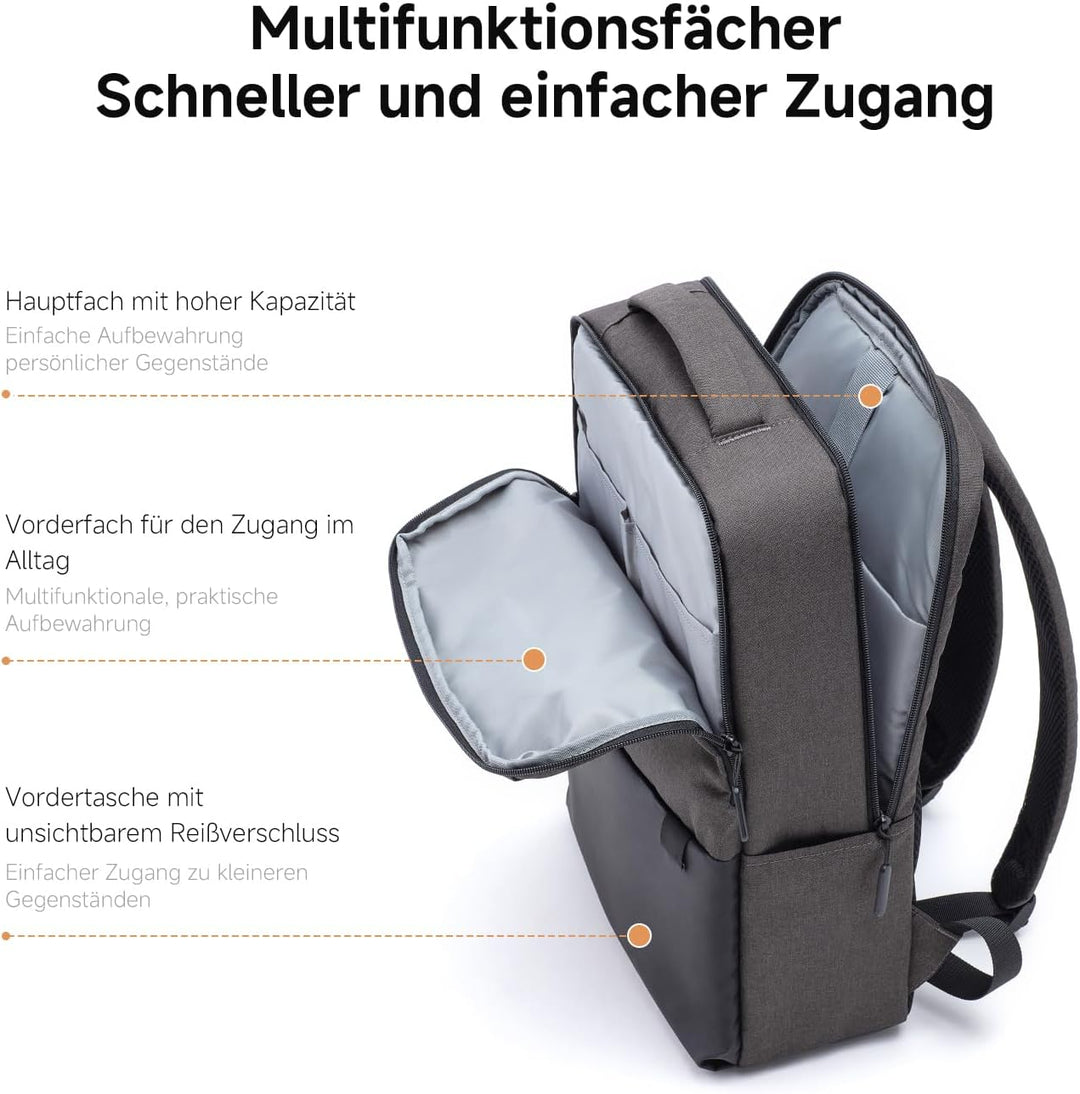 XIAOMI Commuter Backpack, 18L, schlanker Business-Tagesrucksack, Dark Gray