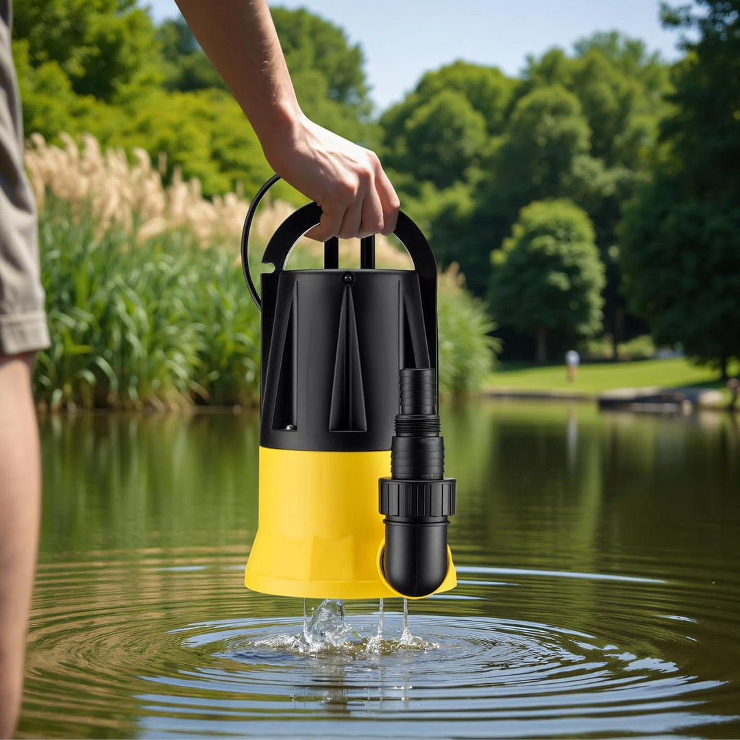 Wiltec Tauchpumpe mit Sensor 400 W, Tiefbrunnenpumpe mit 2 Modi, leistungsstarke Wasserpumpe 7300 l/