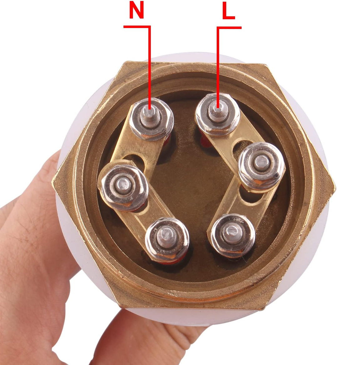 DERNORD 1-1/2 Zoll Heizelement U-förmiger elektrischer Kochendwassererhitzer BSP Gewindekupferflansc