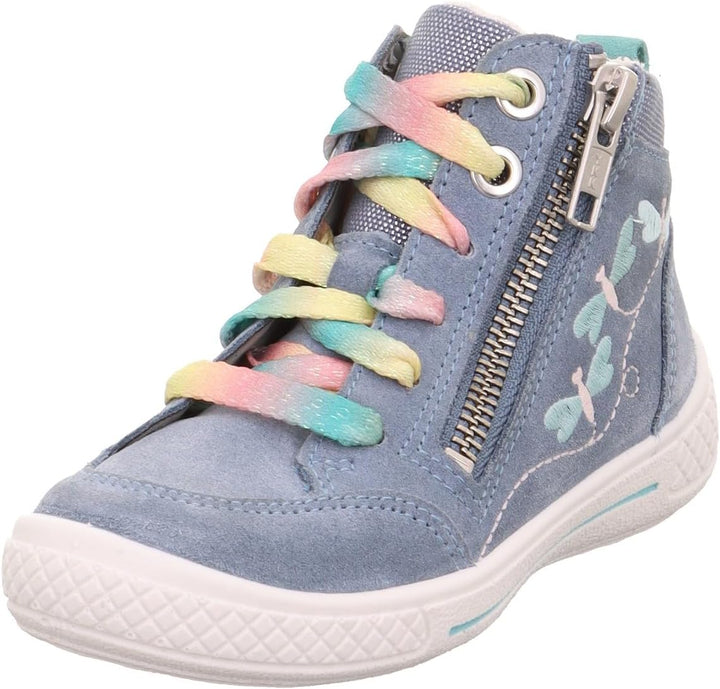 Superfit Mädchen Tensy Sneaker 26 EU Blau Hellgrün 8010, 26 EU Blau Hellgr&#xFC;n 8010