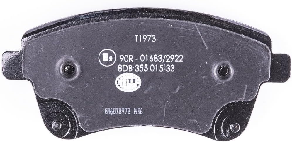 HELLA PAGID 8DB 355 015-331 Bremsbelagsatz - T1973 - Dicke/Stärke: 19.4mm - Bremssystem: TRW - mit a