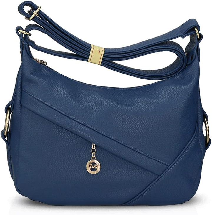 NICOLE & DORIS Damen Schultertasche Weiche Leder Frauen Umhängetasche Handtasche Damen Crossbody Mes