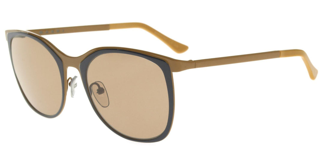 Marni CURVE ME102S Ochre Blue/Beige Brown 53/20/135 Damen Sonnenbrillen