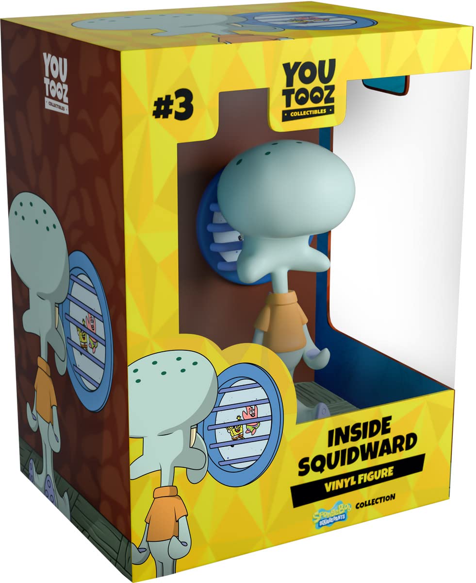 Inside Squidward Vinyl-Figur, 10,2 cm Squidward Collectible, basierend auf Internet Meme Sinking Fee
