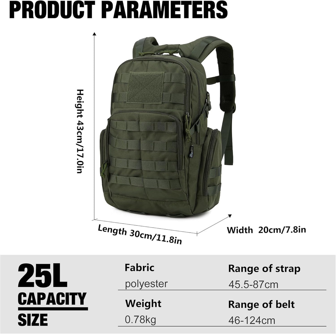 Mardingtop 25L/28L/40L Militär Rucksack Herren Arbeit für Taktischer Assault Wandern Reisen Outdoor