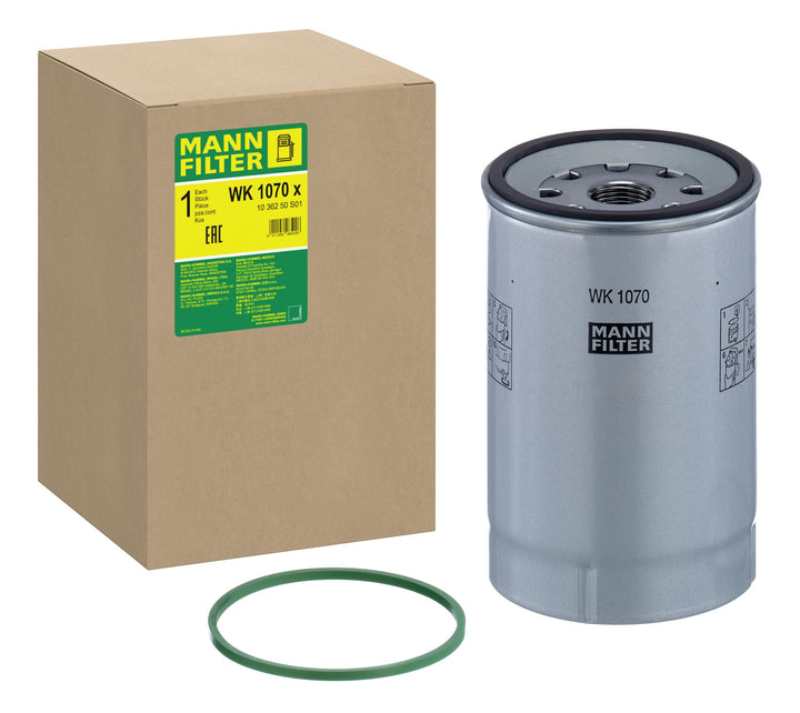 MANN-FILTER WK 1070 x Kraftstofffilter Satz mit Dichtung / Dichtungssatz Kraftstofffilter – Für Nutz