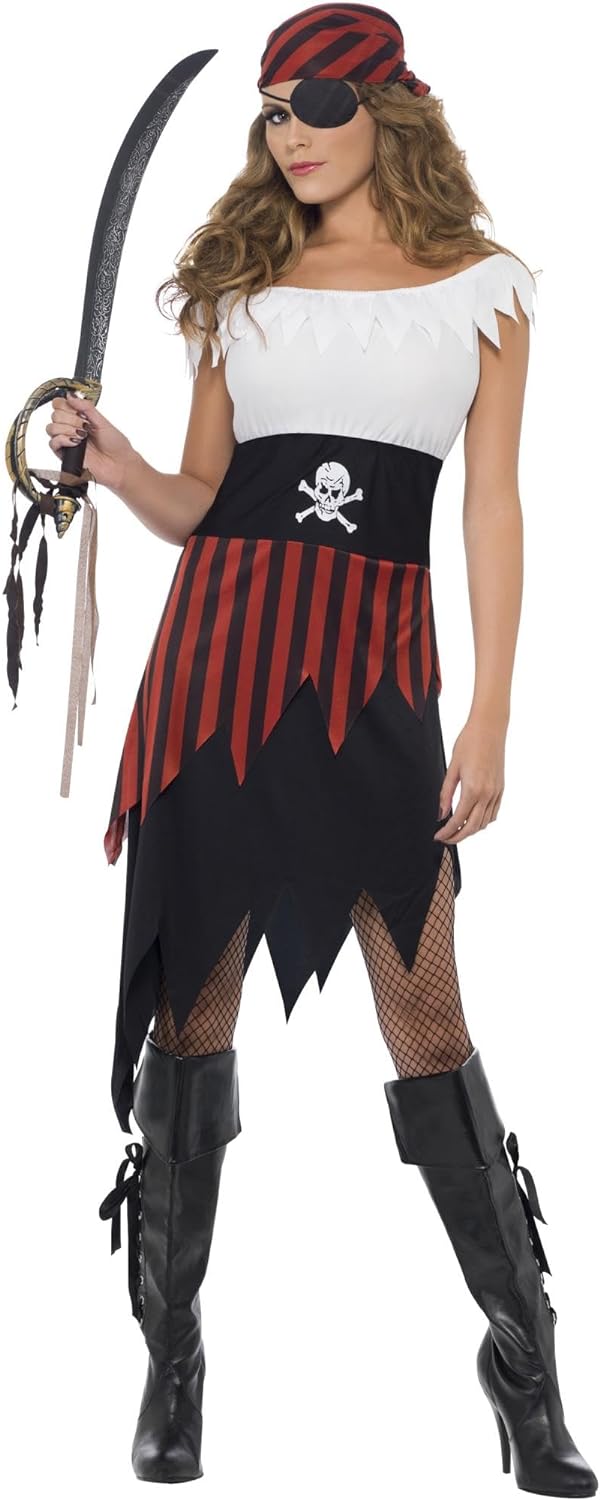 Pirate Wench Costume (S) S - EU Size 36-38, S - EU Size 36-38