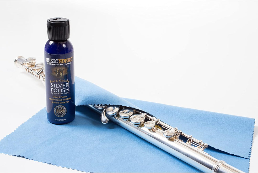 MusicNomad MN701 Silver Polish for Silver & Silver-Plated Instruments, 4 oz