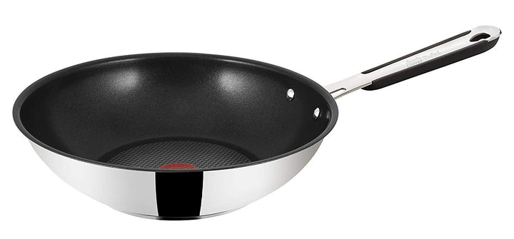 Tefal E79219 Jamie Oliver Induction Wokpfanne, Edelstahl, 28 cm Wokpfanne 28 cm, Wokpfanne 28 cm