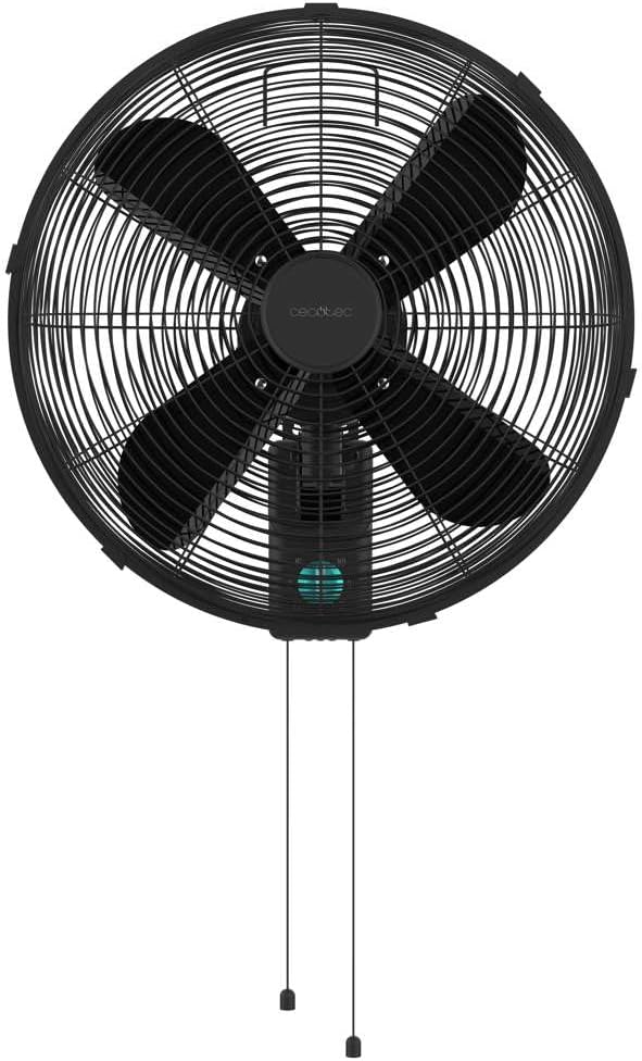 Cecotec - Wandventilatoren EnergySilence 4500 Power Wall Black, 50W, 30 cm Durchmesser, 4 aerodynami