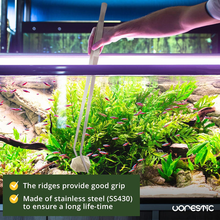 VORESTIC Aquarium Pinzette Lang Set 60cm, Aquascaping Set Extra Lange Pinzette Gross