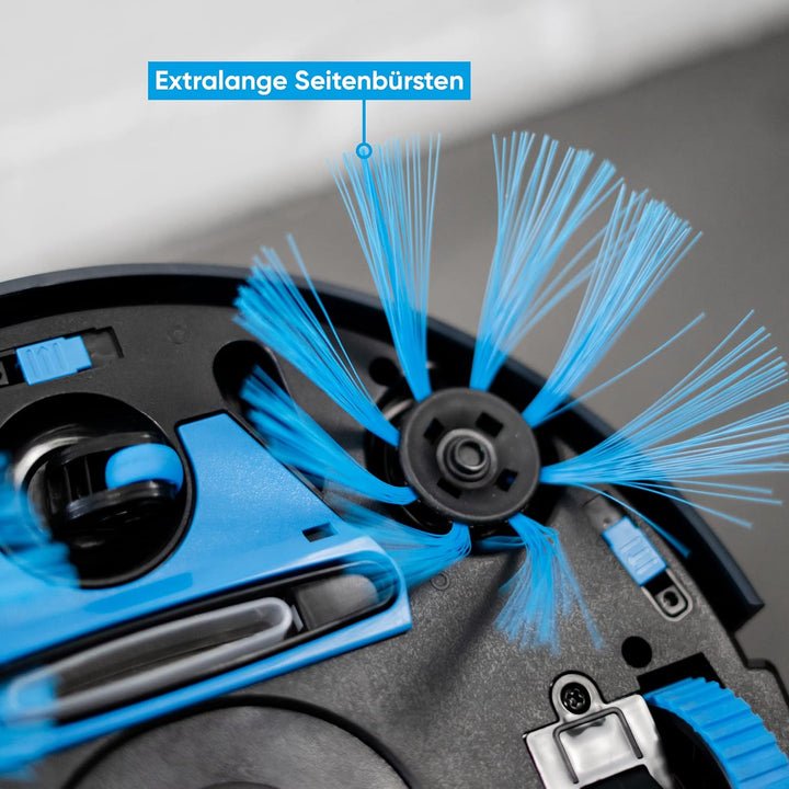 hoogo® R2 Saugroboter Zubehör Rundbesen-Set - Ersatzteile - Ersatz-Akku + Netzteil - Bürsten-Set - E