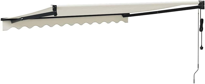 vidaXL Elektrische Markise mit Kurbel Creme 3x2,5 m Creme B250 x H300 cm, Creme B250 x H300 cm