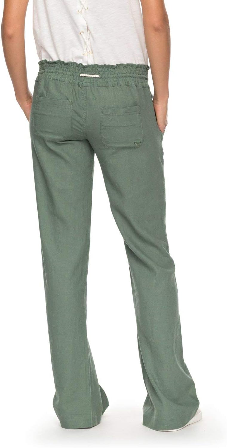 Roxy Damen Oceanside Hose, L Olivgr&#xFC;n