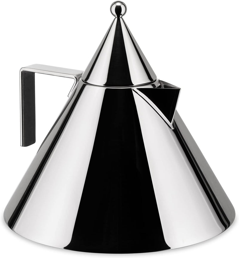 Alessi Il Conico 90017 - Design Wasserkocher mit Griff, Edelstahl, 2 lt,4.2 x 22.5 x 6.5 cm