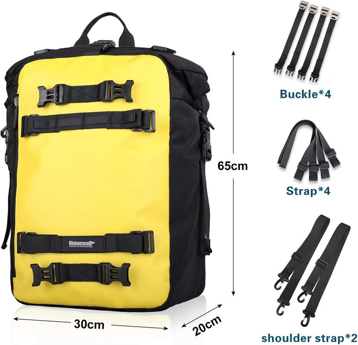 Rhinowalk Multifunktional Motorradtasche Motorradgepäck 10/20/30L Motorrad Pannier Satteltaschen Gep