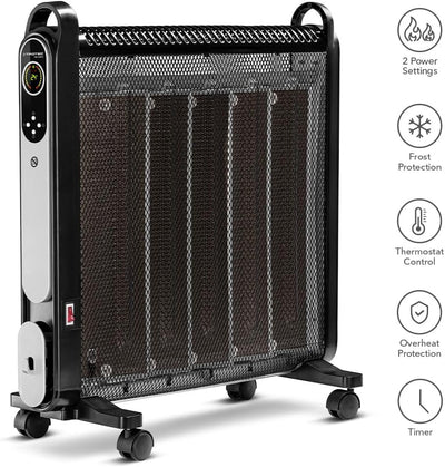 TROTEC Wärmewellenheizung TCH 2050 E – Heizleistung 1200 W / 2000 W – Konvektor Standgerät, Infrarot