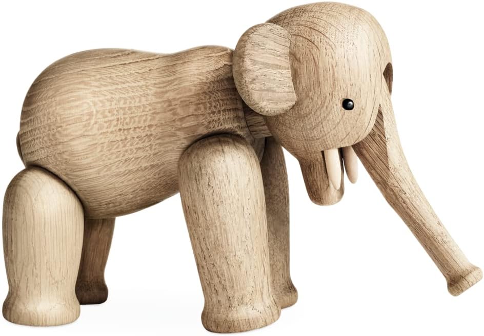 Kay Bojesen Elefant klein Figuren 13 cm Holzfiguren Weihnachtsdekoration, Holz 16.6 x 12.3 x cm Elef