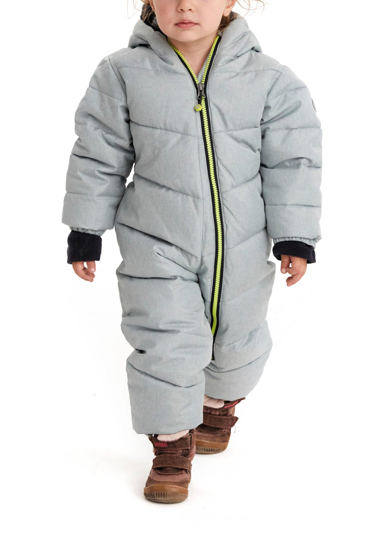Killtec Unisex Kinder Karter Mini Overall In Daunenoptik Mit Kapuze 98-104 rauchblau, 98-104 rauchbl