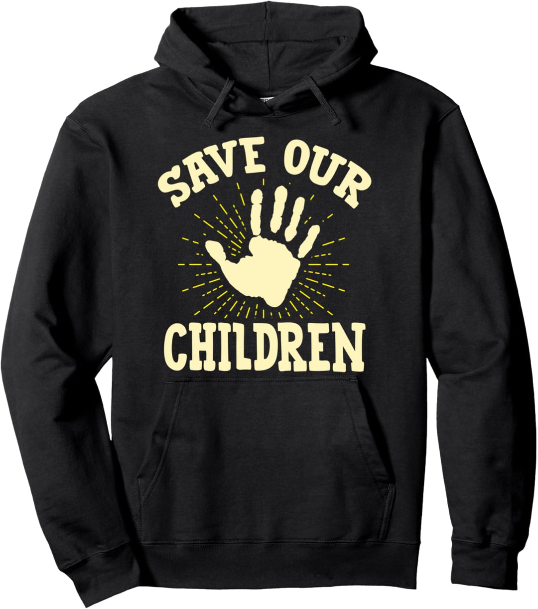 Unsere Kinder retten Anti-Kinderhandel Pullover Hoodie