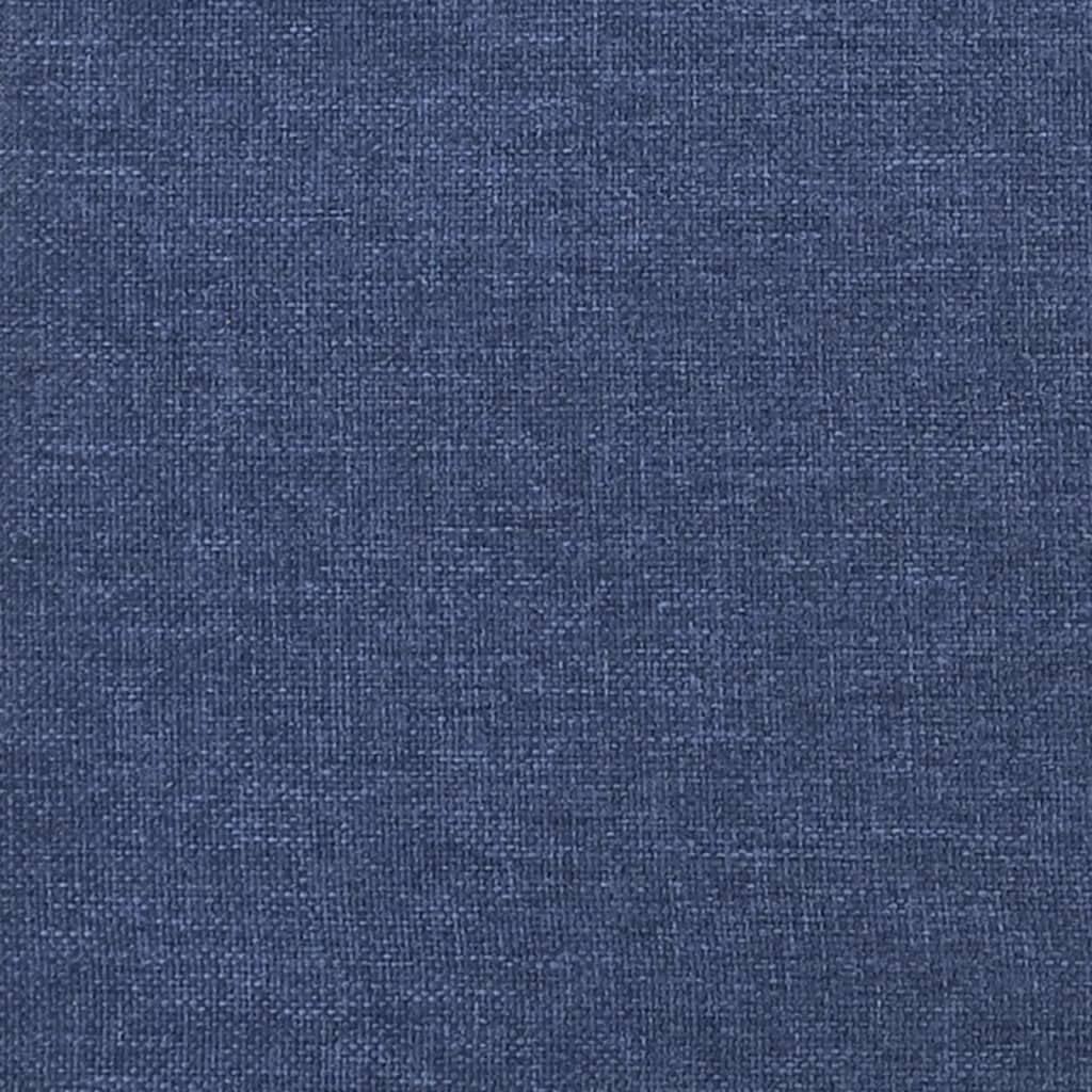 vidaXL Boxspringbettgestell Blau 90x200 cm Stoff 35 cm/ 90 x 200 cm Blau, 35 cm/ 90 x 200 cm Blau