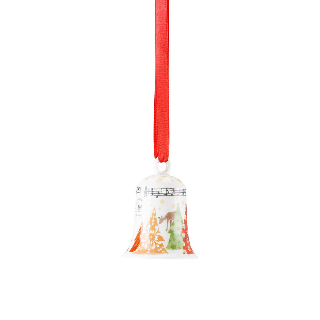 Hutschenreuther 02472-727202-27920 Sammelserie Weihnachtslieder - O Tannenbaum Porzellanglocke/ 7 cm