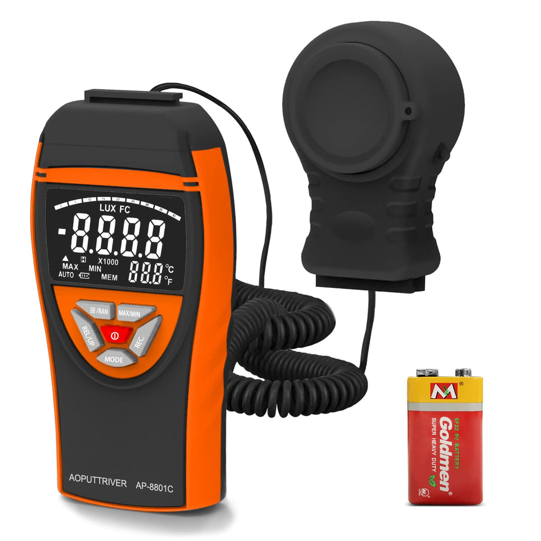 AP-8801C Digital Lux Meter 0.1~400,000Lux Beleuchtungsmessgerät Lux Messgerät Beleuchtungsstärke Lic