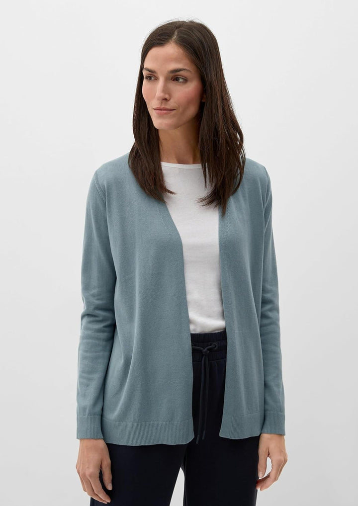 s.Oliver Damen Strickjacke Langarm 32 Blue Green, 32 Blue Green