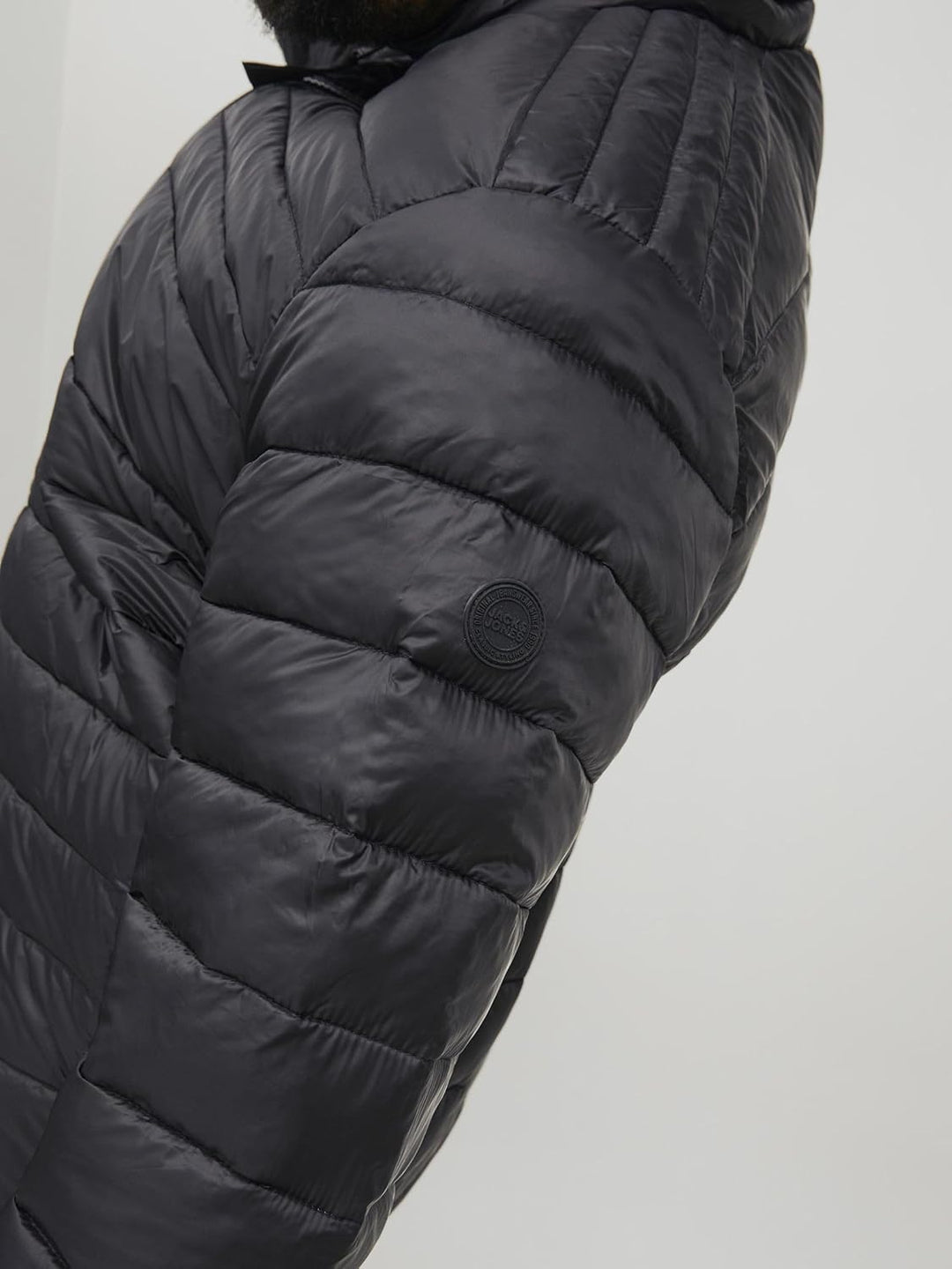 JACK & JONES Male Steppjacke Plus Size Steppjacke XXL Schwarz, XXL Schwarz