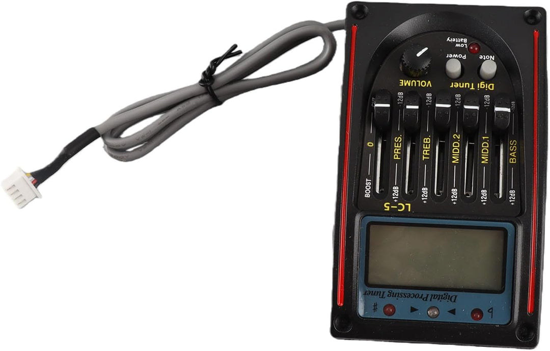 LCD 5-Band-Akustikgitarren-Vorverstärker-EQ LC-5 Equalizer-Tuner Piezo-Pickup-Equalizer-Pickup-Tuner