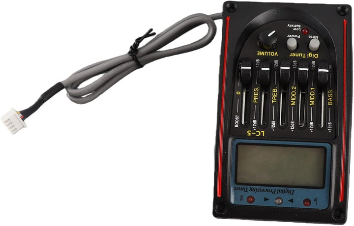 LCD 5-Band-Akustikgitarren-Vorverstärker-EQ LC-5 Equalizer-Tuner Piezo-Pickup-Equalizer-Pickup-Tuner
