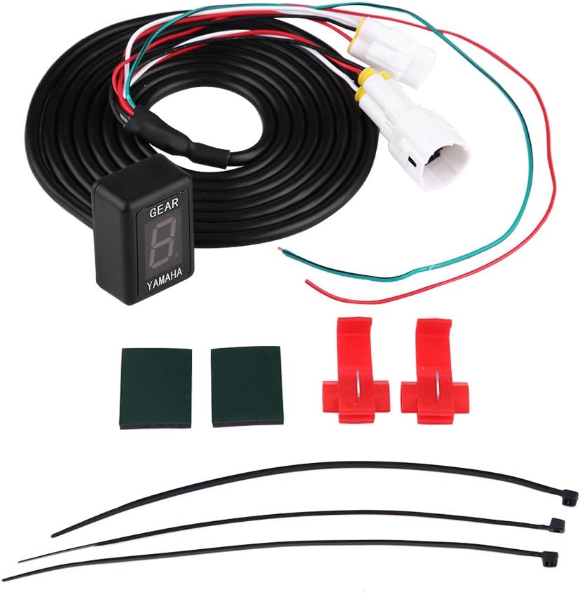 KIMISS Motorrad ECU Stecker Halterung 6 Gang Digital Anzeige Anzeige für FZ-16 FZ-S FZ400