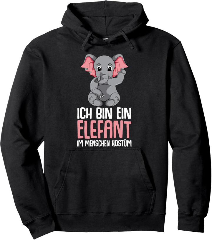 Elefanten Kostüm Kinder Mädchen Damen Elefant Pullover Hoodie