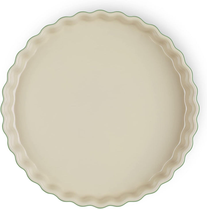 Le Creuset Tarteform aus Steinzeug, 28 cm, 2.1 Liter, Bamboo, 71120284080001 Bamboo 28 cm, Bamboo 28