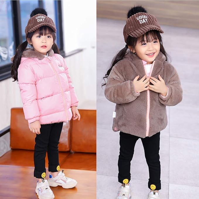 JiAmy Baby Winter Fleece Mantel Kinder Jungen Jacke Outwear Mädchen Gepolstert Kleidung 3-4 Jahre Ro