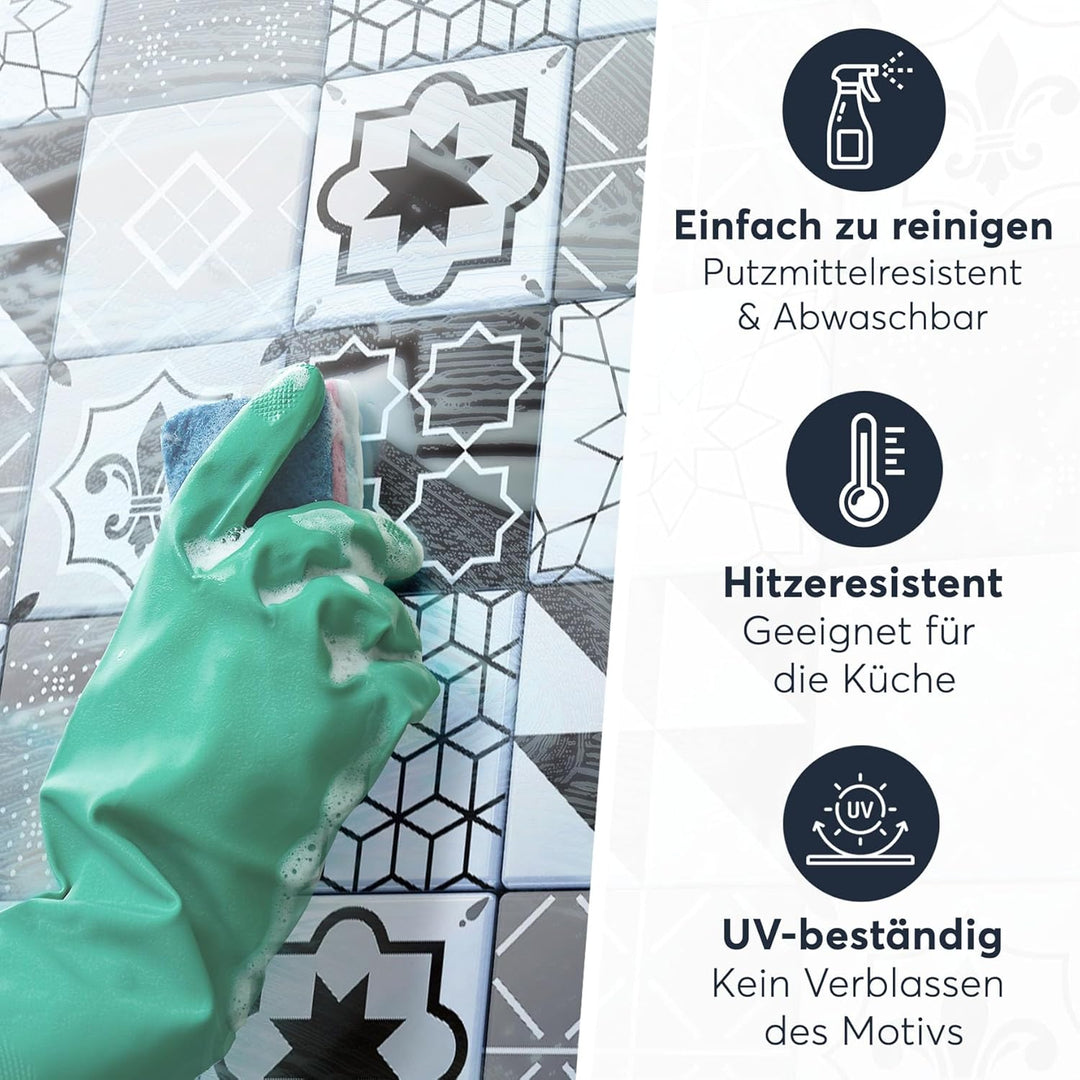 CREATISTO Mosaik Klebefliesen Stickerfliesen Fliesenfolie - Selbstklebende Fliesen Folie I Stickerfl