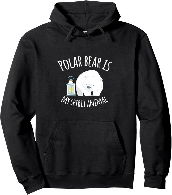Eisbär ist mein Geistertier. Lustiges Geschenk Pullover Hoodie
