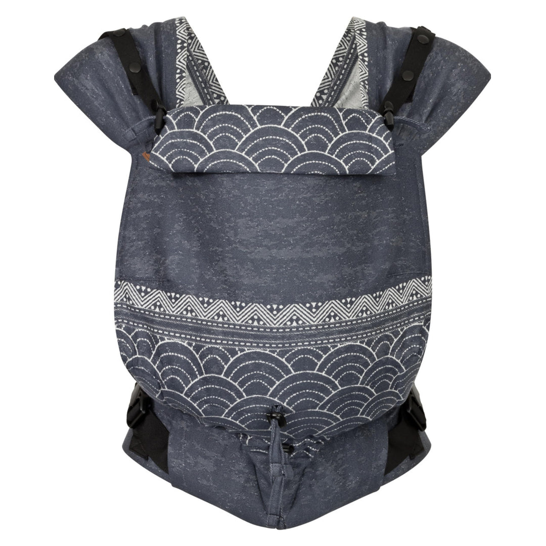 Hoppediz Primeo Babytrage für Neugeborene – Ergonomische Babytrage aus 100% kbA Baumwolle – Bauchtra