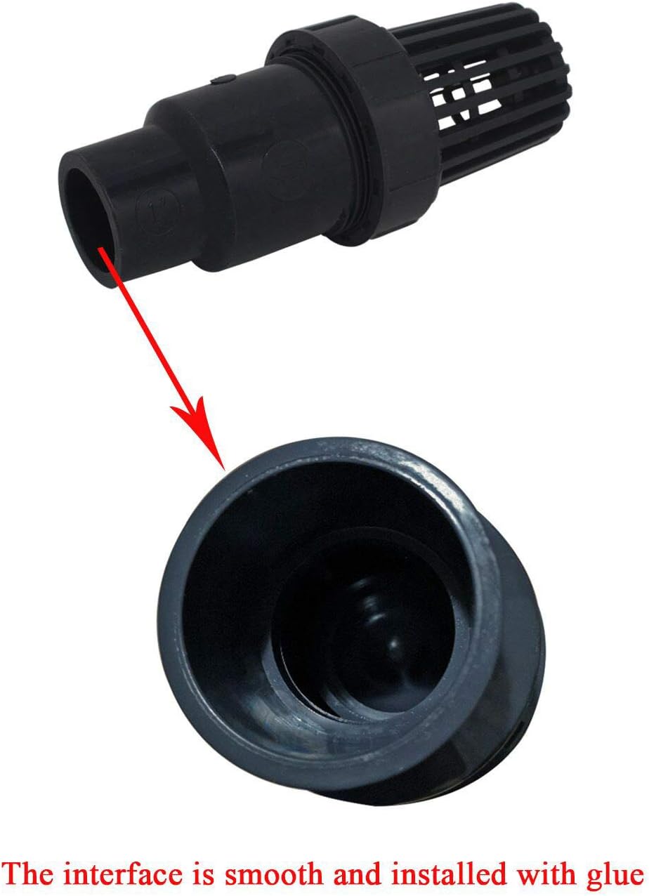Fussventil kunststoff pvc rückschlagventil 20 25 32 40 50 63 75 90mm kugelrückschlagventil klebmuffe