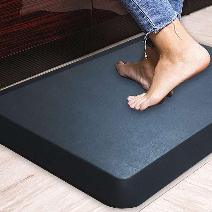 HEALEG Komfort Anti-Ermüdungsmatte perfekt für Küchen und stehend Schreibtische, schwarz, 75x50x2.5c