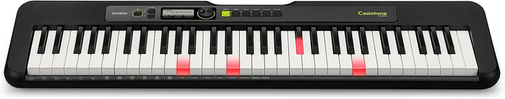 Casio LK-S250 CASIOTONE Leuchttastenkeyboard mit 61 anschlagdynamischen Tasten im Piano-Look mit Beg