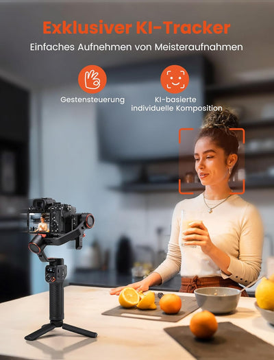 Hohem iSteady MT2 Kit, Gimbal Kamera, 3-Achsen Gimbal Stabilizer für Kamera Spiegellose Action Cam S