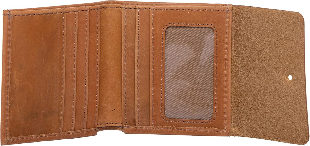 SID & VAIN Geldbörse Damen ELSA aus Premium Natur-Leder I Portemonnaie klein für Damen I Geldbörse b