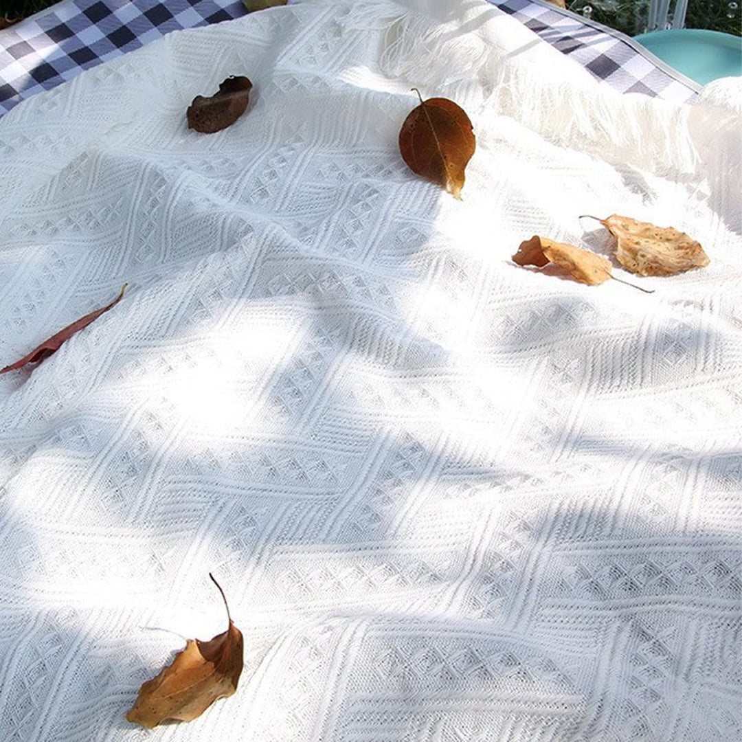 Boho Picknickdecke – 90 x 180 cm, leichte Outdoordecke, Wasserabweisende und waschbare Matte für Par